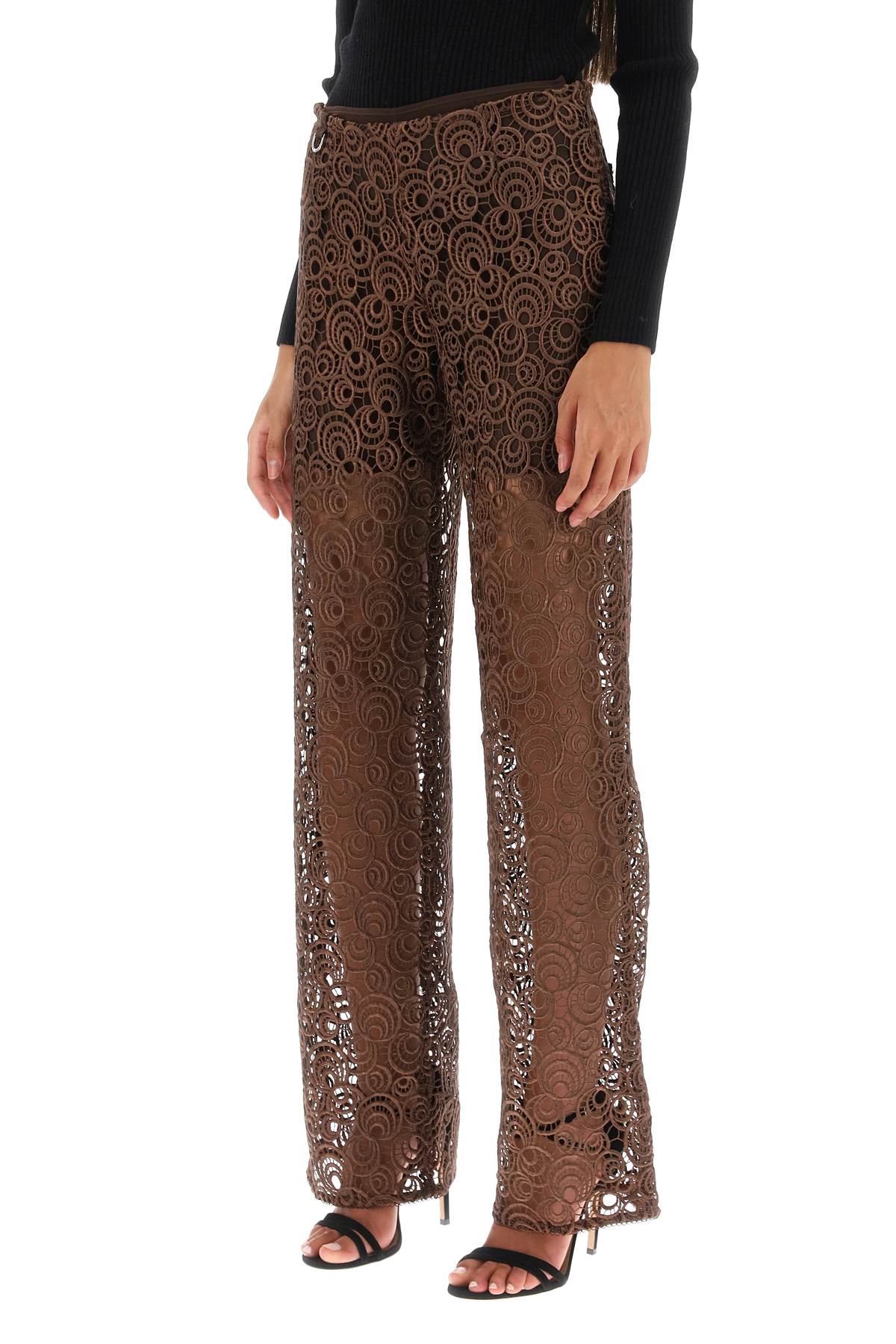 Saks potts 'trinity' pants in guipure lace-3