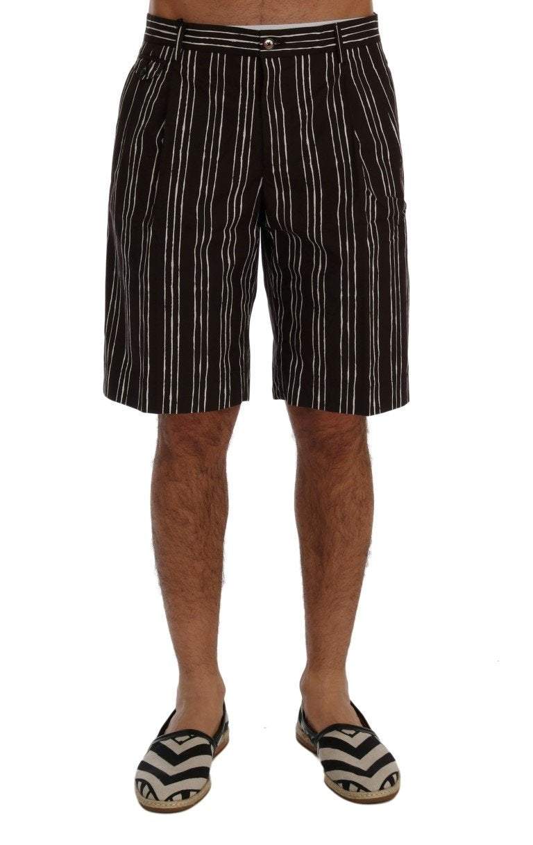Dolce & Gabbana Bordeaux White Striped Hemp Casual Shorts #men, Bordeaux, Brand_Dolce & Gabbana, Catch, Dolce & Gabbana, feed-agegroup-adult, feed-color-bordeaux, feed-gender-male, feed-size-IT44 | XS, feed-size-IT46 | S, feed-size-IT48 | M, Gender_Men, IT44 | XS, IT46 | S, IT48 | M, IT50 | L, Kogan, Men - New Arrivals, Shorts - Men - Clothing at SEYMAYKA