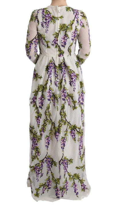 Dolce & Gabbana  White Floral Embroidered Maxi Dress #women, Brand_Dolce & Gabbana, Catch, Clothing_Dress, Dolce & Gabbana, Dresses - Women - Clothing, feed-agegroup-adult, feed-color-white, feed-gender-female, feed-size-IT40|S, Gender_Women, IT40|S, Kogan, White, Women - New Arrivals at SEYMAYKA