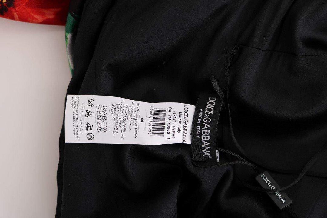 Dolce & Gabbana  Multicolor Floral Print Stretch Sheath Long Dress #women, Brand_Dolce & Gabbana, Catch, Clothing_Dress, Dolce & Gabbana, Dresses - Women - Clothing, feed-agegroup-adult, feed-color-multicolor, feed-gender-female, feed-size-IT40|S, Gender_Women, IT40|S, Kogan, Multicolor, Women - New Arrivals at SEYMAYKA