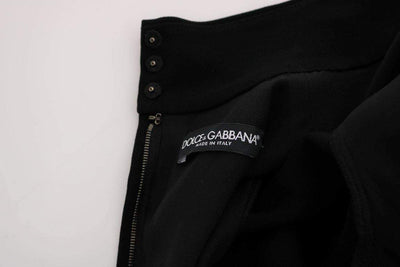 Dolce & Gabbana  Black Stretch Long Gown Sheath Dress #women, Black, Brand_Dolce & Gabbana, Catch, Clothing_Dress, Dolce & Gabbana, Dresses - Women - Clothing, feed-agegroup-adult, feed-color-black, feed-gender-female, feed-size-IT44|L, Gender_Women, IT44|L, Kogan, Women - New Arrivals at SEYMAYKA