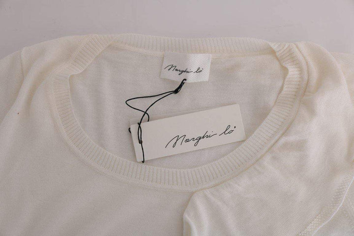 MARGHI LO'  100% Lana Wool Top Blouse T-shirt #women, Catch, feed-agegroup-adult, feed-color-white, feed-gender-female, feed-size-IT46|XL, Gender_Women, IT46|XL, Kogan, MARGHI LO', Tops & T-Shirts - Women - Clothing, White, Women - New Arrivals at SEYMAYKA