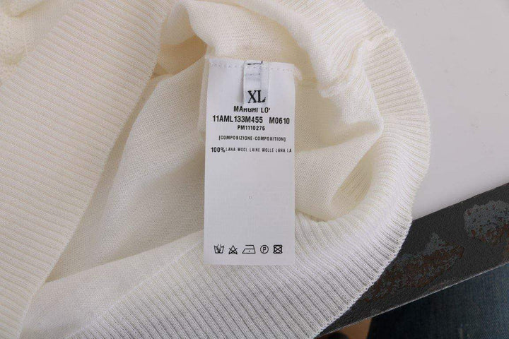 MARGHI LO'  100% Lana Wool Top Blouse T-shirt #women, Catch, feed-agegroup-adult, feed-color-white, feed-gender-female, feed-size-IT46|XL, Gender_Women, IT46|XL, Kogan, MARGHI LO', Tops & T-Shirts - Women - Clothing, White, Women - New Arrivals at SEYMAYKA