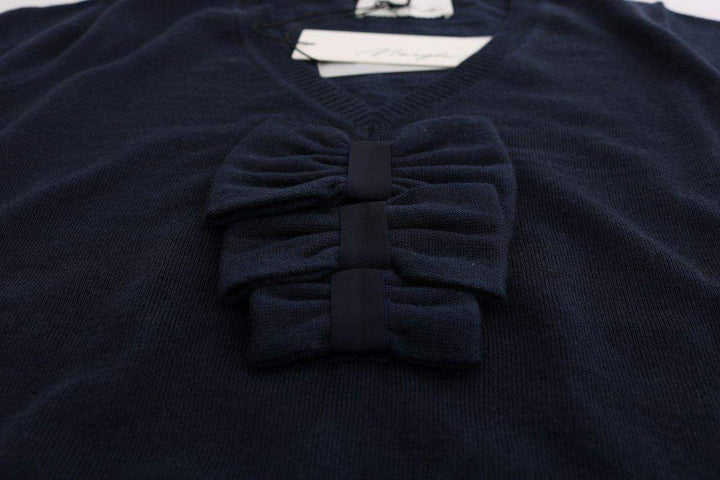 MARGHI LO'  100% Lana Wool Blouse Top #women, Blue, Catch, feed-agegroup-adult, feed-color-blue, feed-gender-female, feed-size-IT42|M, feed-size-IT44|L, Gender_Women, IT42|M, IT44|L, Kogan, MARGHI LO', Tops & T-Shirts - Women - Clothing at SEYMAYKA