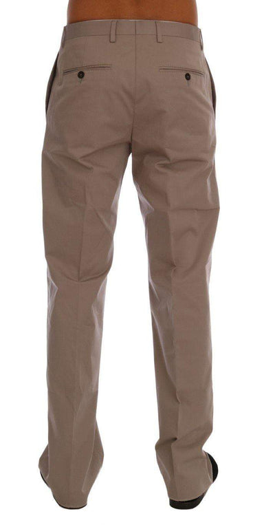 Dolce & Gabbana  Beige Cotton Stretch Chinos Pants #men, Beige, Brand_Dolce & Gabbana, Catch, Dolce & Gabbana, feed-agegroup-adult, feed-color-beige, feed-gender-male, feed-size-IT44 | XS, Gender_Men, IT44 | XS, Jeans & Pants - Men - Clothing, Kogan, Men - New Arrivals at SEYMAYKA