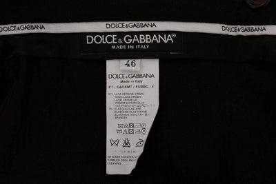 Dolce & Gabbana  Purple Wool Stretch Formal Pants #men, Brand_Dolce & Gabbana, Catch, Dolce & Gabbana, feed-agegroup-adult, feed-color-purple, feed-gender-male, feed-size-IT44 | XS, feed-size-IT54 | XL, feed-size-IT56 | 3XL, Gender_Men, IT44 | XS, IT54 | XL, IT56 | 3XL, Jeans & Pants - Men - Clothing, Kogan, Men - New Arrivals, Purple at SEYMAYKA