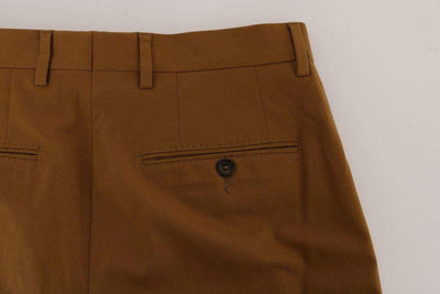 Dolce & Gabbana  Brown Stretch Cotton Pants #men, Brand_Dolce & Gabbana, Brown, Catch, Dolce & Gabbana, feed-agegroup-adult, feed-color-brown, feed-gender-male, feed-size-IT44 | XS, feed-size-IT46 | S, feed-size-IT48 | M, feed-size-IT54 | XXL, feed-size-IT56 | XXL, feed-size-IT58 | 3XL, Gender_Men, IT44 | XS, IT46 | S, IT48 | M, IT52 | XL, IT54 | XXL, IT56 | XXL, IT58 | 3XL, Jeans & Pants - Men - Clothing, Kogan, Men - New Arrivals at SEYMAYKA