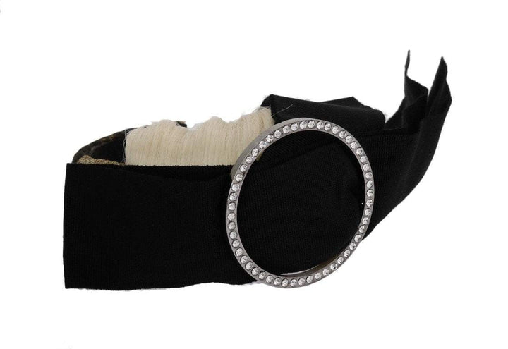 Dolce & Gabbana  Black Crystal White Diadem Headband #women, Accessories - New Arrivals, Black, Brand_Dolce & Gabbana, Catch, Dolce & Gabbana, feed-agegroup-adult, feed-color-black, feed-gender-female, feed-size-OS, Gender_Women, Headbands - Women - Accessories, Kogan at SEYMAYKA