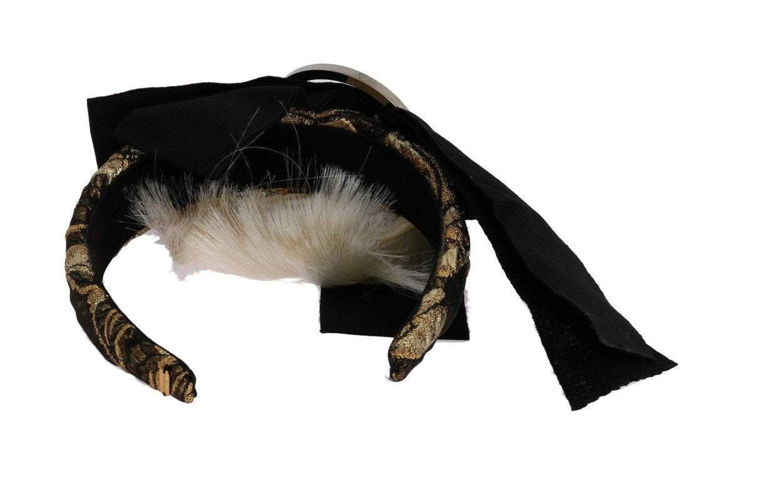 Dolce & Gabbana  Black Crystal White Diadem Headband #women, Accessories - New Arrivals, Black, Brand_Dolce & Gabbana, Catch, Dolce & Gabbana, feed-agegroup-adult, feed-color-black, feed-gender-female, feed-size-OS, Gender_Women, Headbands - Women - Accessories, Kogan at SEYMAYKA