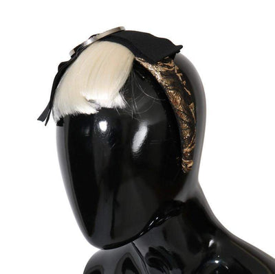Dolce & Gabbana  Black Crystal White Diadem Headband #women, Accessories - New Arrivals, Black, Brand_Dolce & Gabbana, Catch, Dolce & Gabbana, feed-agegroup-adult, feed-color-black, feed-gender-female, feed-size-OS, Gender_Women, Headbands - Women - Accessories, Kogan at SEYMAYKA