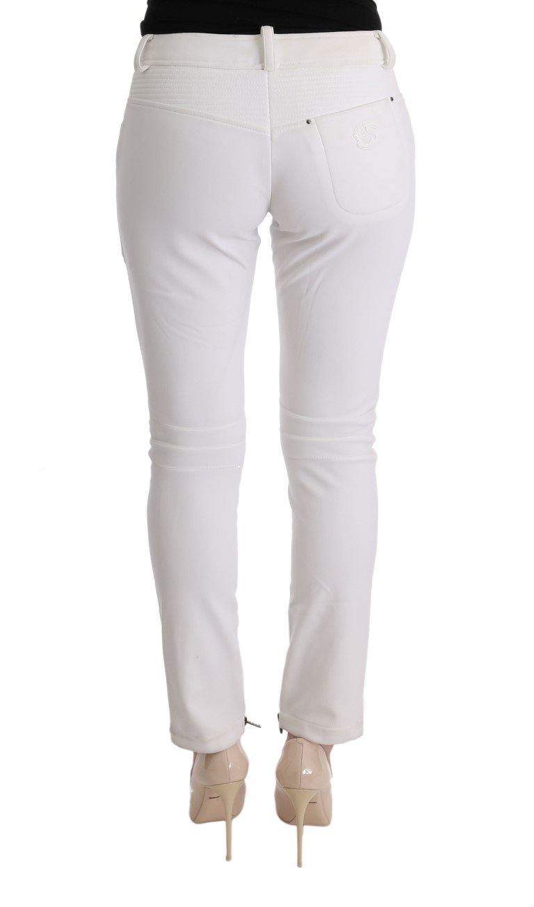 ERMANNO SCERVINO Women   Cotton Slim Fit Casual Pants #women, Catch, Ermanno Scervino, feed-agegroup-adult, feed-color-white, feed-gender-female, feed-size-IT40|S, Gender_Women, IT40|S, Jeans & Pants - Women - Clothing, Kogan, White, Women - New Arrivals at SEYMAYKA