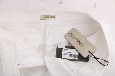 ERMANNO SCERVINO Women   Cotton Slim Fit Casual Pants #women, Catch, Ermanno Scervino, feed-agegroup-adult, feed-color-white, feed-gender-female, feed-size-IT40|S, Gender_Women, IT40|S, Jeans & Pants - Women - Clothing, Kogan, White, Women - New Arrivals at SEYMAYKA