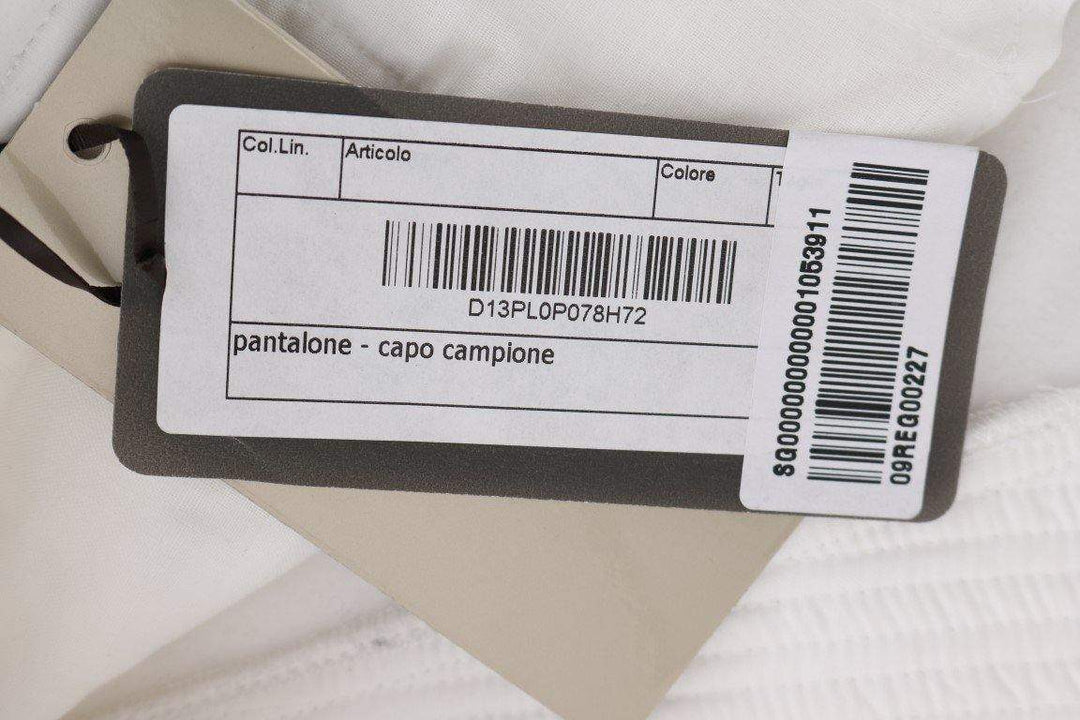 ERMANNO SCERVINO Women   Cotton Slim Fit Casual Pants #women, Catch, Ermanno Scervino, feed-agegroup-adult, feed-color-white, feed-gender-female, feed-size-IT40|S, Gender_Women, IT40|S, Jeans & Pants - Women - Clothing, Kogan, White, Women - New Arrivals at SEYMAYKA