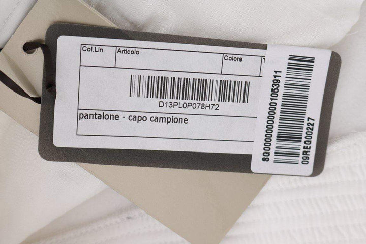 ERMANNO SCERVINO Women   Cotton Slim Fit Casual Pants #women, Catch, Ermanno Scervino, feed-agegroup-adult, feed-color-white, feed-gender-female, feed-size-IT40|S, Gender_Women, IT40|S, Jeans & Pants - Women - Clothing, Kogan, White, Women - New Arrivals at SEYMAYKA