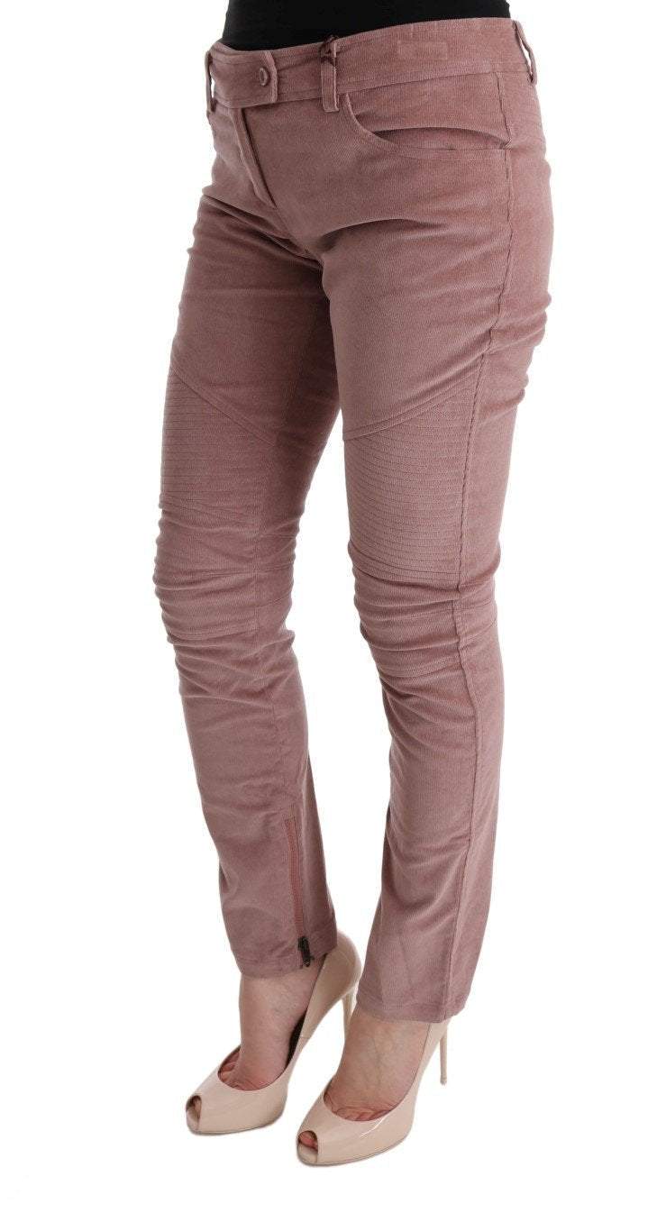 ERMANNO SCERVINO Women   Velvet Cropped Casual Pants #women, Catch, Ermanno Scervino, feed-agegroup-adult, feed-color-pink, feed-gender-female, feed-size-IT44|L, Gender_Women, IT44|L, Jeans & Pants - Women - Clothing, Kogan, Pink, Women - New Arrivals at SEYMAYKA