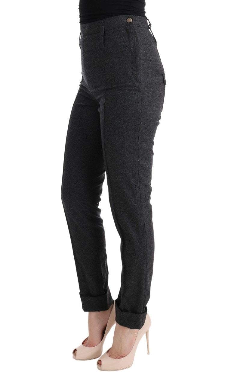 ERMANNO SCERVINO Women   Virgin Wool Skinny Casual Pants #women, Catch, Ermanno Scervino, feed-agegroup-adult, feed-color-gray, feed-gender-female, feed-size-IT42|M, feed-size-IT44|L, Gender_Women, Gray, IT42|M, IT44|L, Jeans & Pants - Women - Clothing, Kogan, Women - New Arrivals at SEYMAYKA
