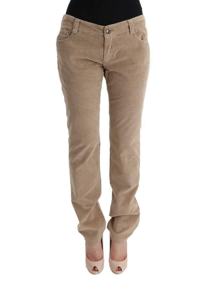 ERMANNO SCERVINO Women   Cotton Velvet Regular Fit Pants #women, Beige, Catch, Ermanno Scervino, feed-agegroup-adult, feed-color-beige, feed-gender-female, feed-size-IT46|XL, Gender_Women, IT46|XL, Jeans & Pants - Women - Clothing, Kogan, Women - New Arrivals at SEYMAYKA