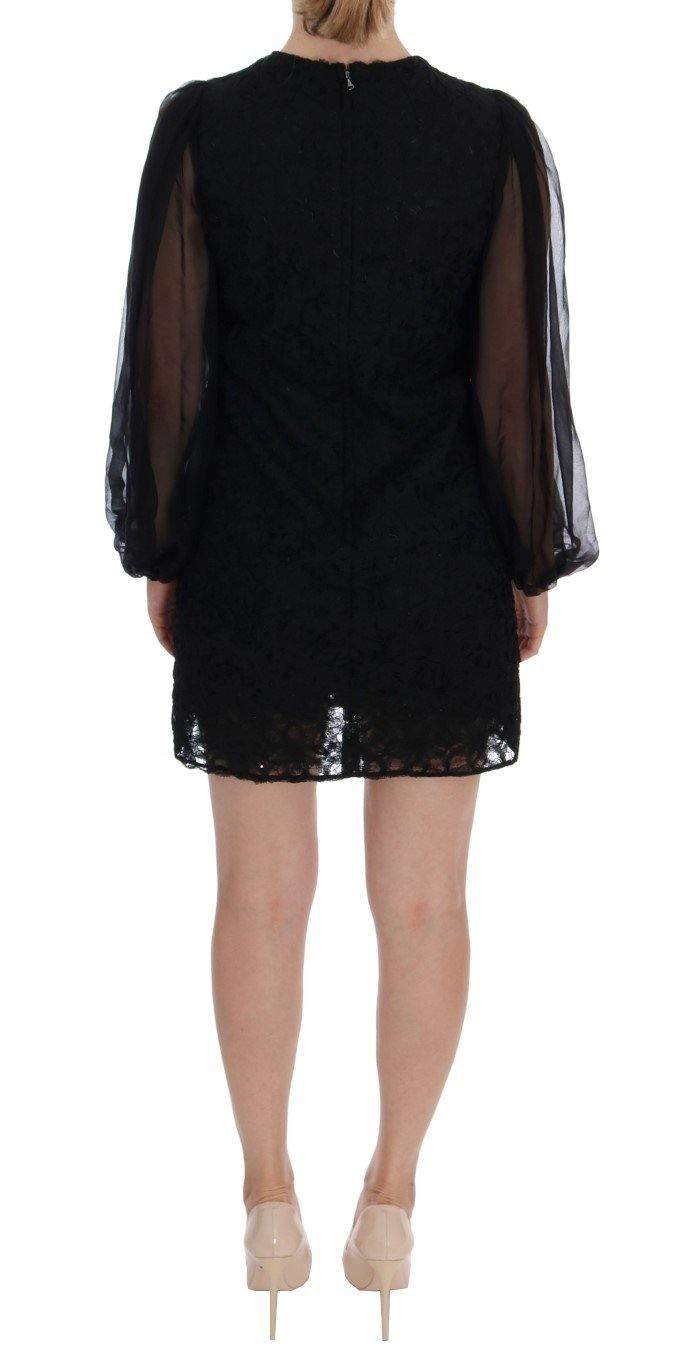 Dolce & Gabbana  Black Lace Red Heart Shift Dress #women, Black, Brand_Dolce & Gabbana, Catch, Clothing_Dress, Dolce & Gabbana, Dresses - Women - Clothing, feed-agegroup-adult, feed-color-black, feed-gender-female, feed-size-IT36 | XS, Gender_Women, IT36 | XS, Kogan, Women - New Arrivals at SEYMAYKA