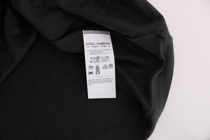 Dolce & Gabbana  Green Cotton 2017 Motive T-Shirt #women, Brand_Dolce & Gabbana, Catch, Dolce & Gabbana, feed-agegroup-adult, feed-color-green, feed-gender-female, feed-size-IT40|S, feed-size-IT42|M, Gender_Women, Green, IT40|S, IT42|M, Kogan, Tops & T-Shirts - Women - Clothing, Women - New Arrivals at SEYMAYKA