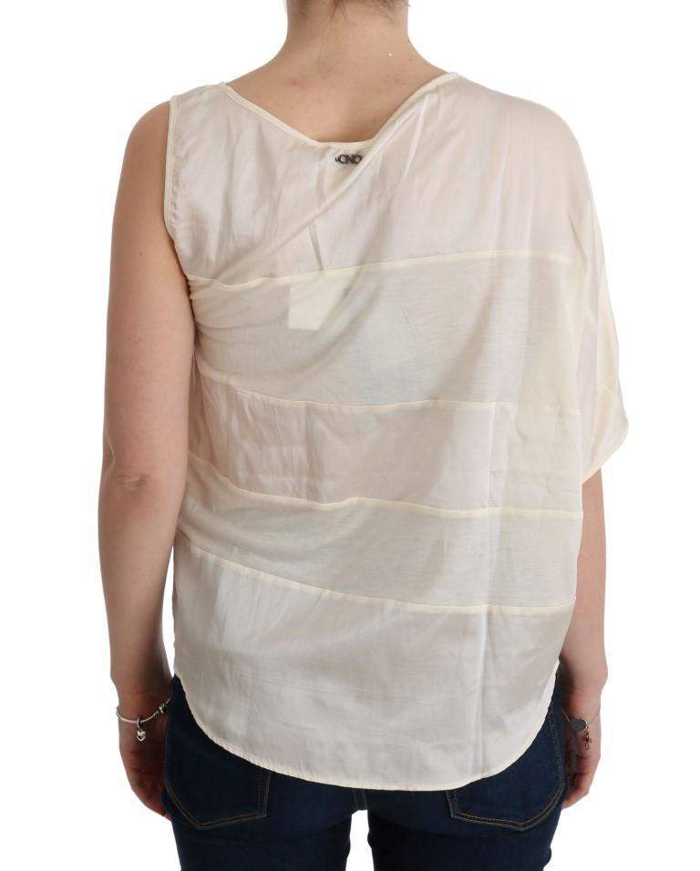 COSTUME NATIONAL C’N’C   Asymmetric Top Blouse #women, Beige, Catch, Costume National, feed-agegroup-adult, feed-color-beige, feed-gender-female, feed-size-XXS, Gender_Women, Kogan, Tops & T-Shirts - Women - Clothing, Women - New Arrivals, XXS at SEYMAYKA