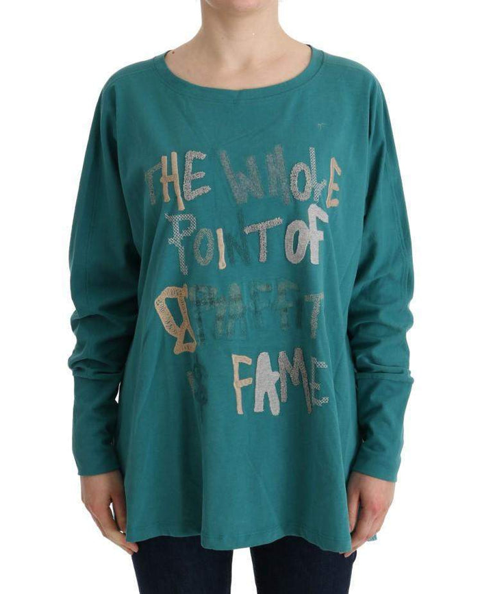 John Galliano  Cotton Oversized Sweater #women, Catch, feed-agegroup-adult, feed-color-green, feed-gender-female, feed-size-S, Gender_Women, Green, John Galliano, Kogan, S, Sweaters - Women - Clothing, Women - New Arrivals at SEYMAYKA