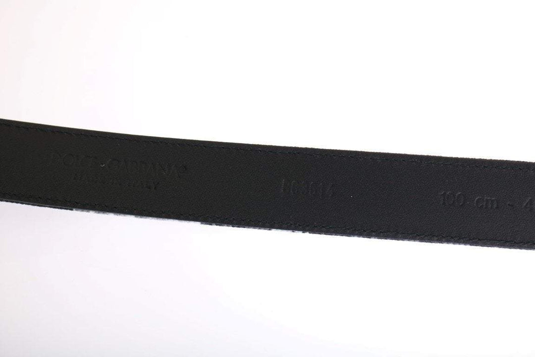 Dolce & Gabbana  Black Cayman Linen Leather Belt #men, 100 cm / 40 Inches, 85 cm / 34 Inches, 90 cm / 36 Inches, 95 cm / 38 Inches, Accessories - New Arrivals, Belts - Men - Accessories, Black, Brand_Dolce & Gabbana, Catch, Dolce & Gabbana, feed-agegroup-adult, feed-color-black, feed-gender-male, feed-size- 34 Inches, feed-size- 36 Inches, feed-size- 38 Inches, feed-size- 40 Inches, Gender_Men, Kogan at SEYMAYKA