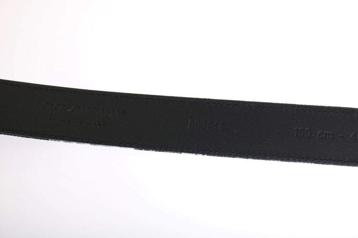 Dolce & Gabbana  Black Cayman Linen Leather Belt #men, 100 cm / 40 Inches, 85 cm / 34 Inches, 90 cm / 36 Inches, 95 cm / 38 Inches, Accessories - New Arrivals, Belts - Men - Accessories, Black, Brand_Dolce & Gabbana, Catch, Dolce & Gabbana, feed-agegroup-adult, feed-color-black, feed-gender-male, feed-size- 34 Inches, feed-size- 36 Inches, feed-size- 38 Inches, feed-size- 40 Inches, Gender_Men, Kogan at SEYMAYKA