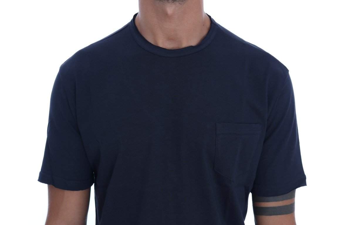 Daniele Alessandrini  Cotton Crew Neck T-Shirt #men, Blue, Catch, Daniele Alessandrini, feed-agegroup-adult, feed-color-blue, feed-gender-male, feed-size-S, feed-size-XL, Gender_Men, Kogan, Men - New Arrivals, S, T-shirts - Men - Clothing, XL at SEYMAYKA