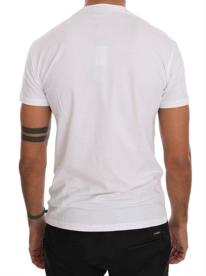 Daniele Alessandrini  Cotton Crew Neck T-Shirt #men, Catch, Daniele Alessandrini, feed-agegroup-adult, feed-color-white, feed-gender-male, feed-size-M, feed-size-S, feed-size-XL, feed-size-XXL, Gender_Men, Kogan, M, Men - New Arrivals, S, T-shirts - Men - Clothing, White, XL, XXL at SEYMAYKA