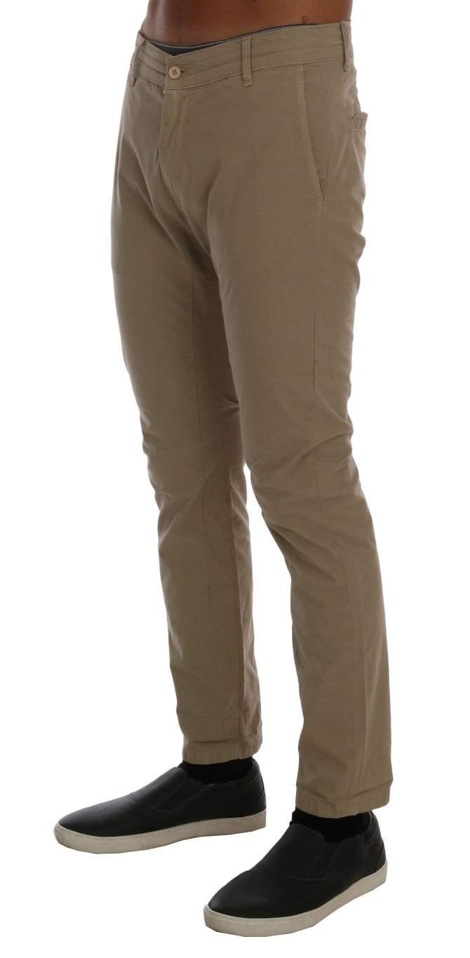 Daniele Alessandrini  Cotton Stretch Slim Fit Chinos #men, Beige, Catch, Daniele Alessandrini, feed-agegroup-adult, feed-color-beige, feed-gender-male, feed-size-W30, Gender_Men, Jeans & Pants - Men - Clothing, Kogan, Men - New Arrivals, W30 at SEYMAYKA