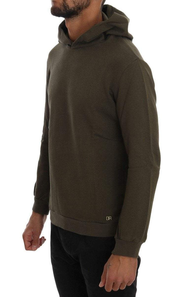 Daniele Alessandrini  Pullover Hodded Cotton Sweater #men, Catch, Daniele Alessandrini, feed-agegroup-adult, feed-color-green, feed-gender-male, feed-size-L, feed-size-S, feed-size-XL, feed-size-XXL, Gender_Men, Green, Kogan, L, Men - New Arrivals, S, Sweaters - Men - Clothing, XL, XXL at SEYMAYKA