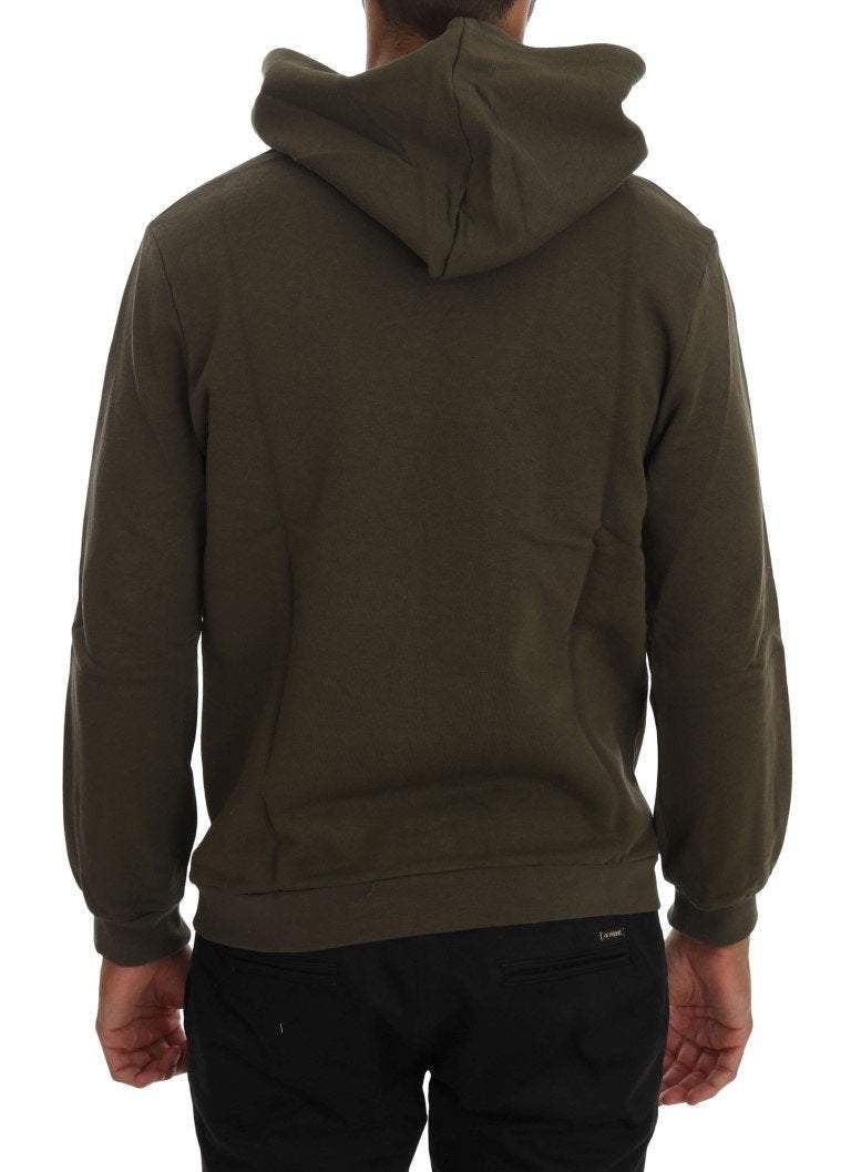 Daniele Alessandrini  Pullover Hodded Cotton Sweater #men, Catch, Daniele Alessandrini, feed-agegroup-adult, feed-color-green, feed-gender-male, feed-size-L, feed-size-S, feed-size-XL, feed-size-XXL, Gender_Men, Green, Kogan, L, Men - New Arrivals, S, Sweaters - Men - Clothing, XL, XXL at SEYMAYKA