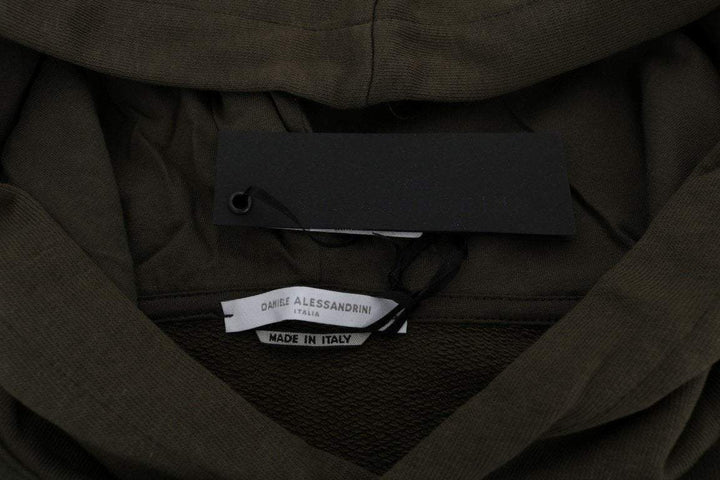 Daniele Alessandrini  Pullover Hodded Cotton Sweater #men, Catch, Daniele Alessandrini, feed-agegroup-adult, feed-color-green, feed-gender-male, feed-size-L, feed-size-S, feed-size-XL, feed-size-XXL, Gender_Men, Green, Kogan, L, Men - New Arrivals, S, Sweaters - Men - Clothing, XL, XXL at SEYMAYKA