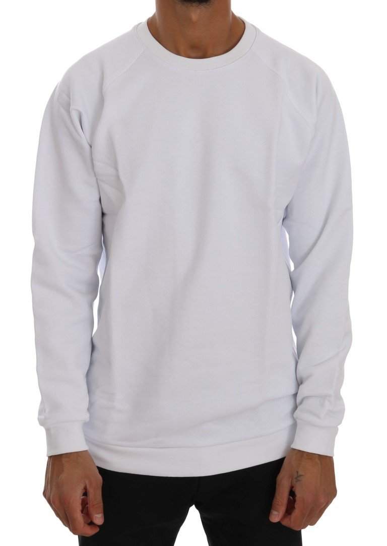 Daniele Alessandrini  Crew Neck Cotton Sweater #men, Catch, Daniele Alessandrini, feed-agegroup-adult, feed-color-white, feed-gender-male, feed-size-XL, Gender_Men, Kogan, M, Men - New Arrivals, Sweaters - Men - Clothing, White, XL at SEYMAYKA