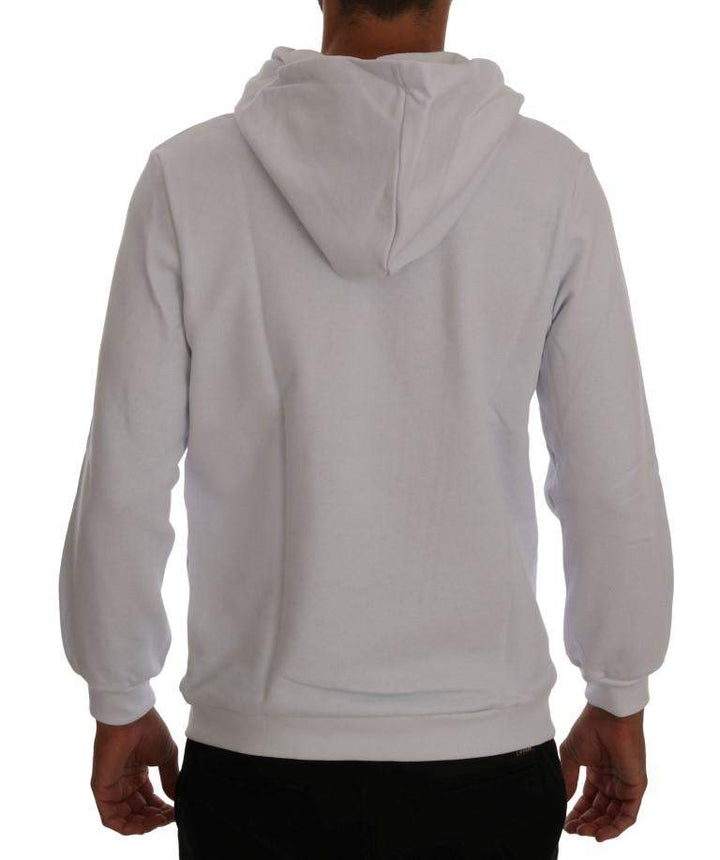 Daniele Alessandrini  Pullover Hodded Cotton Sweater #men, Catch, Daniele Alessandrini, feed-agegroup-adult, feed-color-white, feed-gender-male, feed-size-L, feed-size-M, feed-size-S, feed-size-XL, feed-size-XXL, Gender_Men, Kogan, L, M, Men - New Arrivals, S, Sweaters - Men - Clothing, White, XL, XXL at SEYMAYKA