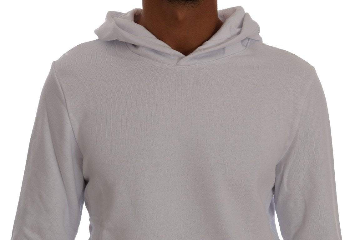 Daniele Alessandrini  Pullover Hodded Cotton Sweater #men, Catch, Daniele Alessandrini, feed-agegroup-adult, feed-color-white, feed-gender-male, feed-size-L, feed-size-M, feed-size-S, feed-size-XL, feed-size-XXL, Gender_Men, Kogan, L, M, Men - New Arrivals, S, Sweaters - Men - Clothing, White, XL, XXL at SEYMAYKA