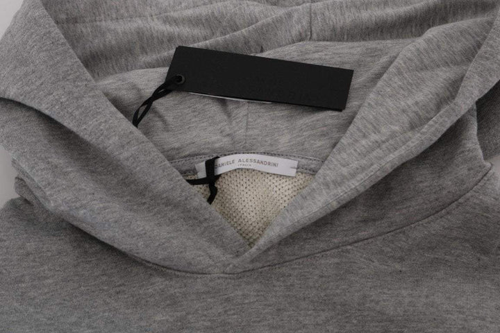 Daniele Alessandrini  Pullover Hodded Cotton Sweater #men, Catch, Daniele Alessandrini, feed-agegroup-adult, feed-color-gray, feed-gender-male, feed-size-L, feed-size-XXL, Gender_Men, Gray, Kogan, L, Men - New Arrivals, Sweaters - Men - Clothing, XXL at SEYMAYKA