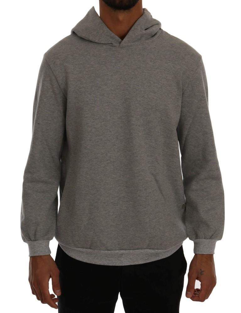 Daniele Alessandrini  Pullover Hodded Cotton Sweater #men, Catch, Daniele Alessandrini, feed-agegroup-adult, feed-color-gray, feed-gender-male, feed-size-L, feed-size-XXL, Gender_Men, Gray, Kogan, L, Men - New Arrivals, Sweaters - Men - Clothing, XXL at SEYMAYKA