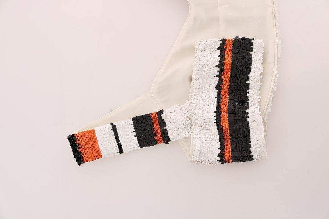 Dolce & Gabbana  Multicolor Sequined Stretch Bustier Top #women, Brand_Dolce & Gabbana, Catch, Dolce & Gabbana, feed-agegroup-adult, feed-color-multicolor, feed-gender-female, feed-size-IT42|M, Gender_Women, IT42|M, Kogan, Multicolor, Tops & T-Shirts - Women - Clothing, Women - New Arrivals at SEYMAYKA