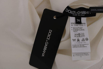 Dolce & Gabbana  White Silk ITALIA IS LOVE Blouse T-shirt #women, Brand_Dolce & Gabbana, Catch, Dolce & Gabbana, feed-agegroup-adult, feed-color-white, feed-gender-female, feed-size-IT36 | XS, Gender_Women, IT36 | XS, Kogan, Tops & T-Shirts - Women - Clothing, White, Women - New Arrivals at SEYMAYKA