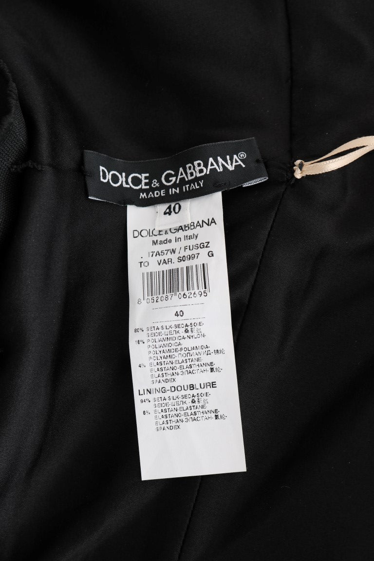 Dolce & Gabbana Gold Silk Stretch Romper Body