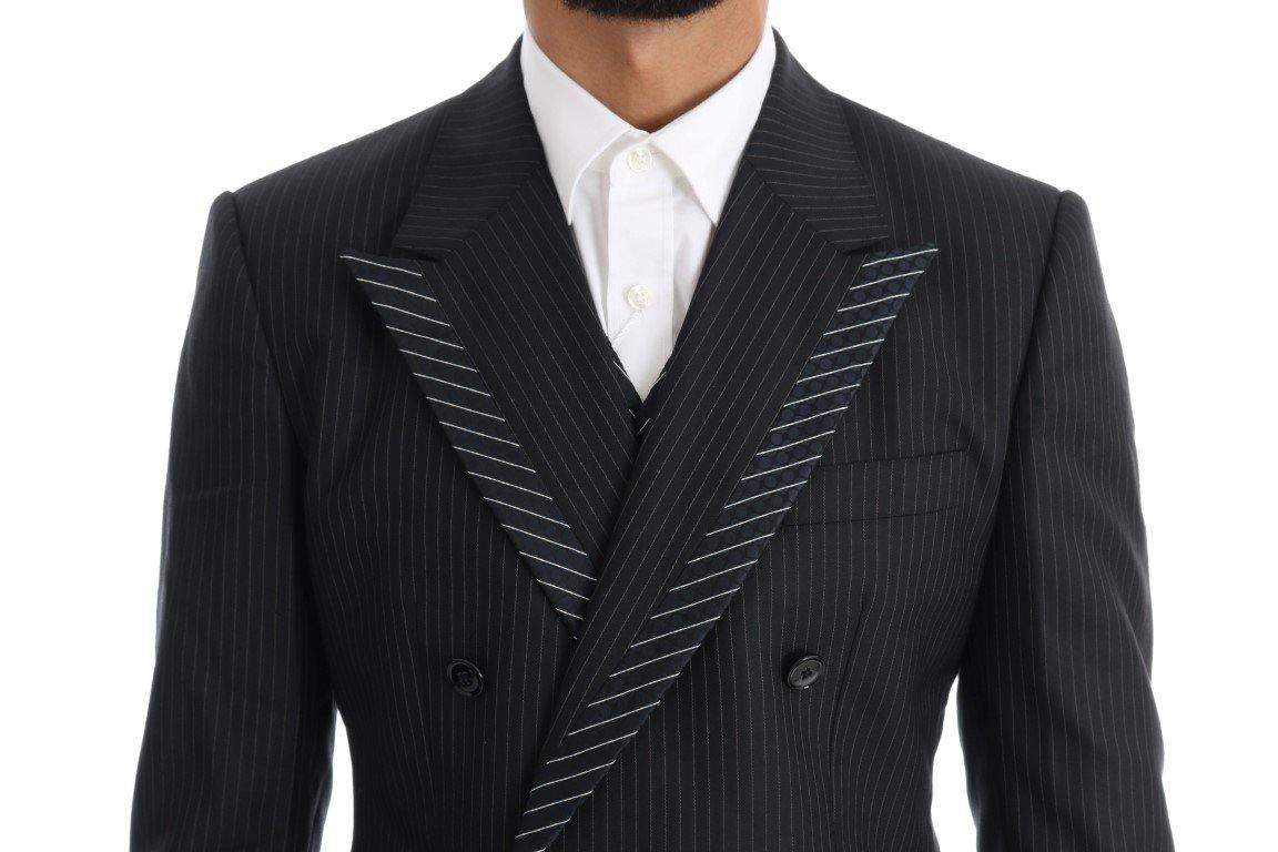 Dolce & Gabbana  Gray Double Breasted 3 Piece Suit #men, Brand_Dolce & Gabbana, Catch, Dolce & Gabbana, feed-agegroup-adult, feed-color-gray, feed-gender-male, feed-size-IT46 | S, feed-size-IT48 | M, feed-size-IT52 | XL, Gender_Men, Gray, IT46 | S, IT48 | M, IT50 | L, IT52 | XL, Kogan, Men - New Arrivals, Suits - Men - Clothing at SEYMAYKA