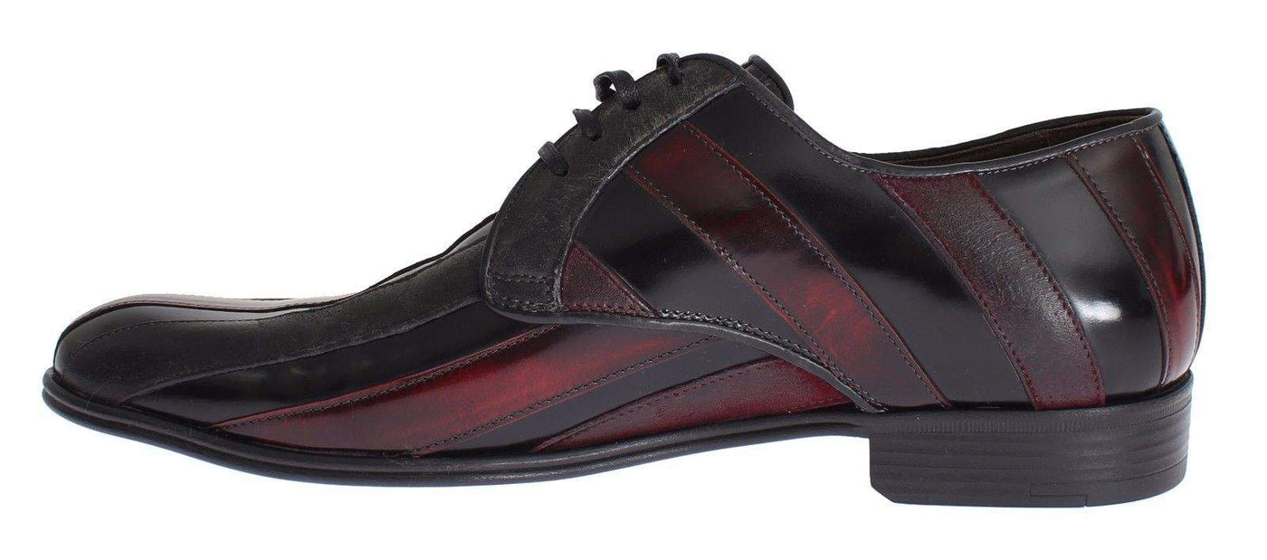 Dolce & Gabbana Black Bordeaux Leather Dress Formal Shoes #men, Black, Dolce & Gabbana, EU39.5/US6.5, feed-agegroup-adult, feed-color-black, feed-gender-male, feed-size-US6.5, Formal - Men - Shoes at SEYMAYKA