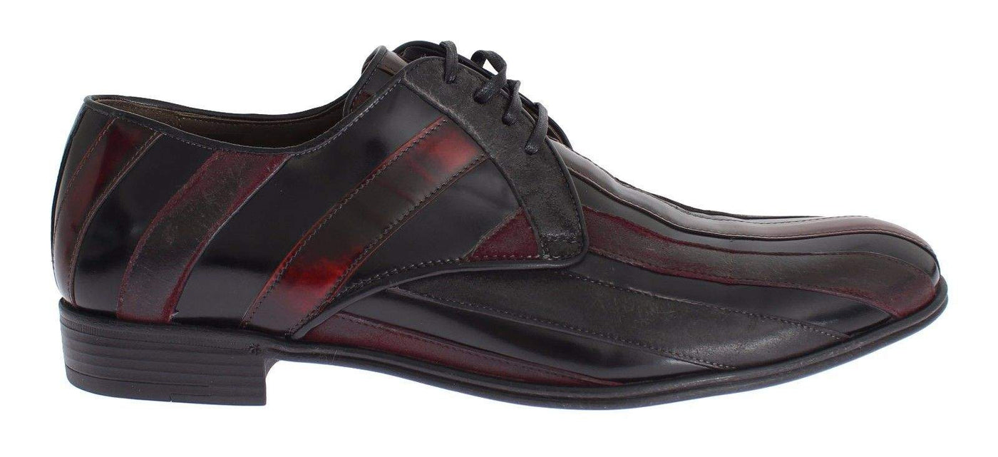Dolce & Gabbana Black Bordeaux Leather Dress Formal Shoes #men, Black, Dolce & Gabbana, EU39.5/US6.5, feed-agegroup-adult, feed-color-black, feed-gender-male, feed-size-US6.5, Formal - Men - Shoes at SEYMAYKA