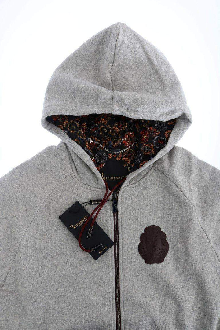 Billionaire Italian Couture  Cotton Hooded Sweatsuit #men, Billionaire Italian Couture, Catch, feed-agegroup-adult, feed-color-gray, feed-gender-male, feed-size-XXL, Gender_Men, Gray, Kogan, L, Men - New Arrivals, Sweatsuit - Men - Clothing, XXL at SEYMAYKA