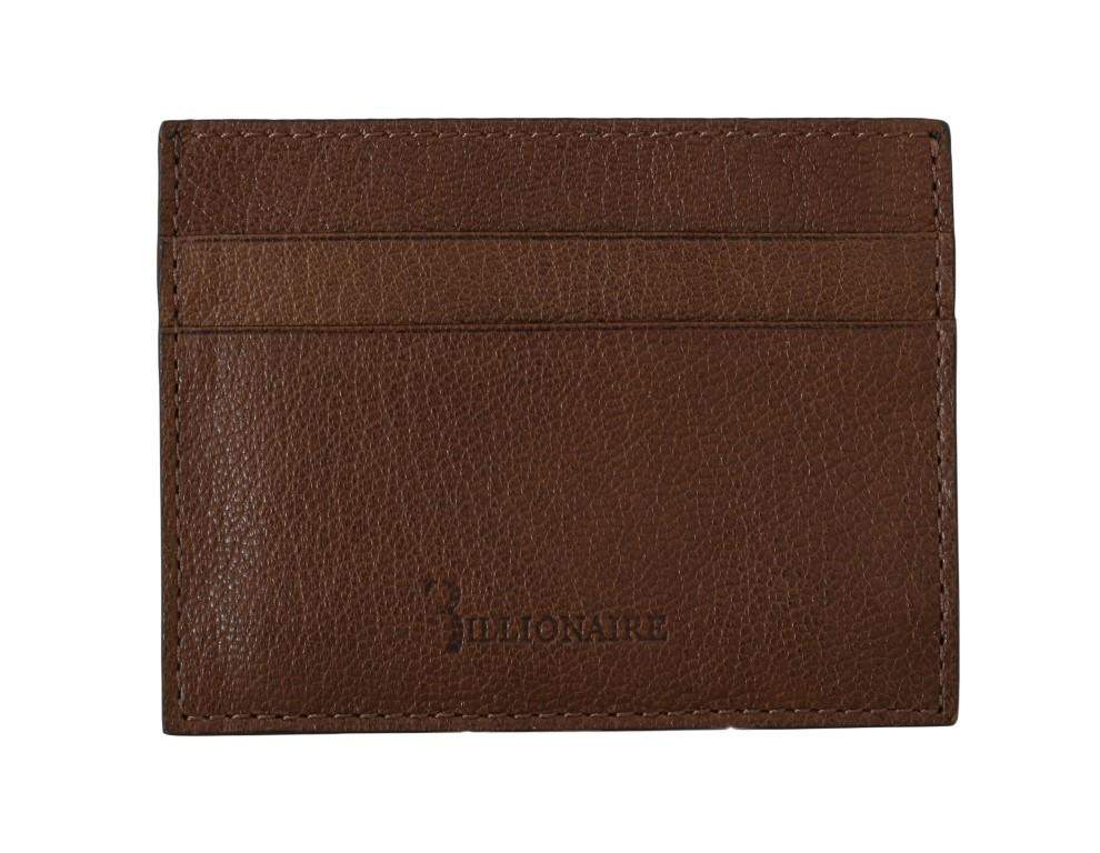 Billionaire Italian Couture  Leather Cardholder Wallet #men, Billionaire Italian Couture, Brown, Catch, feed-agegroup-adult, feed-color-brown, feed-gender-male, feed-size-OS, Gender_Men, Handbags - New Arrivals, Kogan, Wallets - Men - Bags at SEYMAYKA