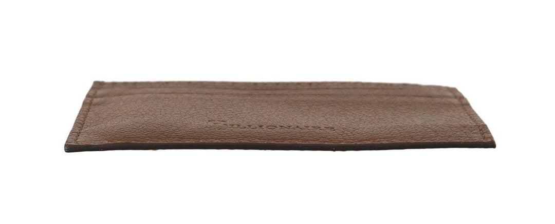 Billionaire Italian Couture  Leather Cardholder Wallet #men, Billionaire Italian Couture, Brown, Catch, feed-agegroup-adult, feed-color-brown, feed-gender-male, feed-size-OS, Gender_Men, Handbags - New Arrivals, Kogan, Wallets - Men - Bags at SEYMAYKA