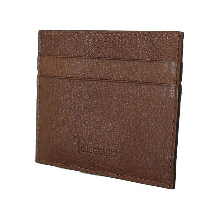 Billionaire Italian Couture  Leather Cardholder Wallet #men, Billionaire Italian Couture, Brown, Catch, feed-agegroup-adult, feed-color-brown, feed-gender-male, feed-size-OS, Gender_Men, Handbags - New Arrivals, Kogan, Wallets - Men - Bags at SEYMAYKA