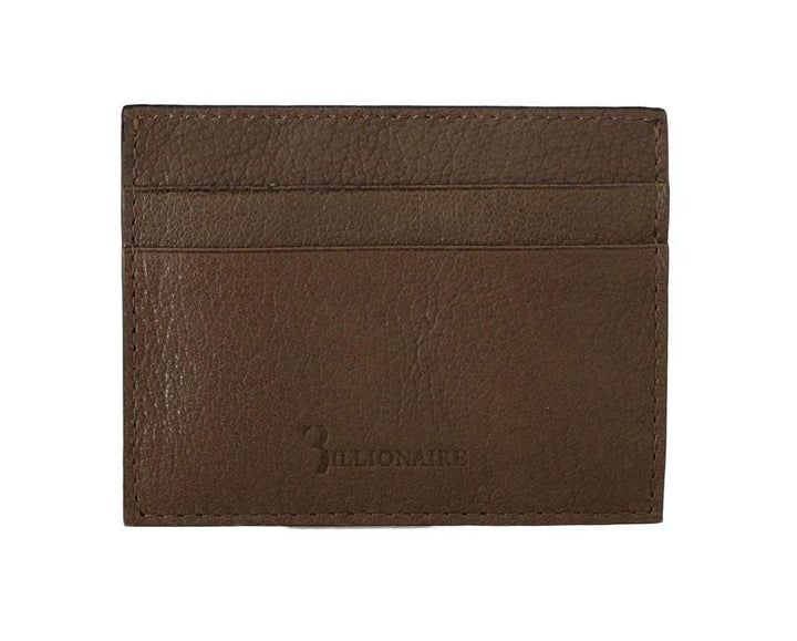 Billionaire Italian Couture  Leather Cardholder Wallet #men, Billionaire Italian Couture, Brown, Catch, feed-agegroup-adult, feed-color-brown, feed-gender-male, feed-size-OS, Gender_Men, Handbags - New Arrivals, Kogan, Wallets - Men - Bags at SEYMAYKA
