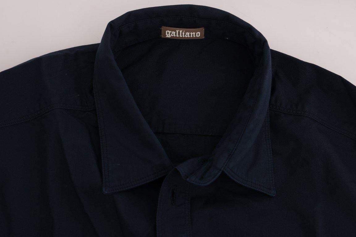John Galliano  Casual Cotton Long Sleeve Shirt #men, Blue, Catch, feed-agegroup-adult, feed-color-blue, feed-gender-male, feed-size-IT50 | L, feed-size-IT52 | XL, Gender_Men, IT50 | L, IT52 | XL, John Galliano, Kogan, Men - New Arrivals, Shirts - Men - Clothing at SEYMAYKA